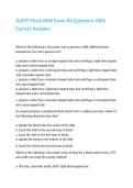 AUMT Mock NHA Exam -4 Questions With Correct Answers