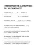 GUEST SERVICE GOLD EXAM SCRIPT 2026 FULL SOLUTION PRACTICE