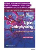TEST BANK Applied Pathophysiology A Conceptual Approach &lpar;4th Ed&rpar; by Judi Nath &vert;&vert; ISBN&colon; 978-1975179199 &vert; All Chapters 