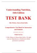 Test Bank &ndash; Understanding Nutrition&comma; 16th Edition &ndash; Ellie Whitney & Sharon Rady Rolfes &ndash; ISBN 9780357447512 &lpar;Full Chapters 1&ndash;20 Covered&rpar;