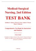 Test Bank &ndash; Medical-Surgical Nursing&colon; Preparation for Practice&comma; 2nd Edition &ndash; Kathleen S&period; Osborn&comma; Cheryl E&period; Wraa&comma; Annita S&period; Watson&comma; & Renee S&period; Holleran &ndash; ISBN 9780132706698 &lpar;Full Chapters 1&ndash;67 Covered&rpar;