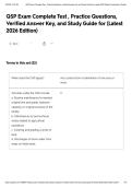 QSP Exam Complete Test &comma; Practice Questions&comma; Verified Answer Key&comma; and Study Guide for &lpar;Latest 2026 Edition&rpar;