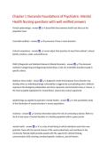 Chapter 1 Varcarolis Foundations of Psychiatric- Mental  Health Nursing questions with well verified answers  Clinical epidemiology - answer    population level&period;  Comorbid condition - answer    Cultural competence - answer    A broad field that examines h