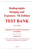 Test Bank &ndash; Radiographic Imaging and Exposure&comma; 7th Edition &ndash; Terri L&period; Fauber &ndash; ISBN 9780443114502 &lpar;Full Chapters 1&ndash;10 Covered&rpar;
