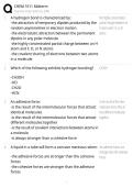 CHEM 1011 Midterm Exam Study Guide 2026 &ndash; Practice Questions & Answers