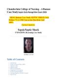 Chamberlain College of Nursing &ndash; i-Human  Case Study Sepsis Early Recognition Exam 2026