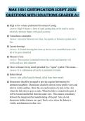 MAE 1351 CERTIFICATION SCRIPT 2026 QUESTIONS WITH SOLUTIONS GRADED A&plus;