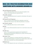 MAE 1351 PRACTICE EXAMINATION 2026 QUESTIONS WITH ANSWERS GRADED A&plus;