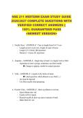 NSE 211 MIDTERM EXAM STUDY GUIDE  2026&sol;2027 COMPLETE QUESTIONS WITH  VERIFIED CORRECT ANSWERS &vert;&vert;  100&percnt; GUARANTEED PASS  <NEWEST VERSION> 