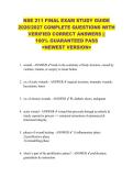 NSE 211 FINAL EXAM STUDY GUIDE  2026&sol;2027 COMPLETE QUESTIONS WITH  VERIFIED CORRECT ANSWERS &vert;&vert;  100&percnt; GUARANTEED PASS  <NEWEST VERSION> 
