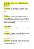 ISYE 3104 Exam with Verified Detailed Answers&period;docx