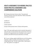 HEALTH ASSESSMENT FOR NURSING PRACTICE SUSAN PRACTICE ASSESSMENT 2026 COMPREHENSIVE SOLUTIONS