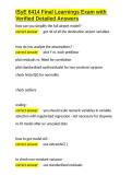 ISyE 6414 Final Learnings Exam with Verified Detailed Answers&period;docx