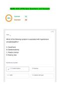 NURS 5434 &lpar;HTN&rpar; Quiz Questions and Answers&vert;Accurate&vert;Verified
