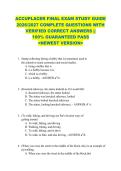 ACCUPLACER FINAL EXAM STUDY GUIDE  2026&sol;2027 COMPLETE QUESTIONS WITH  VERIFIED CORRECT ANSWERS &vert;&vert;  100&percnt; GUARANTEED PASS  <NEWEST VERSION> 