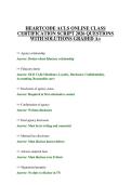 HEARTCODE ACLS ONLINE CLASS CERTIFICATION SCRIPT 2026 QUESTIONS WITH SOLUTIONS GRADED A&plus;