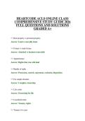 HEARTCODE ACLS ONLINE CLASS COMPREHENSIVE STUDY GUIDE 2026 FULL QUESTIONS AND SOLUTIONS GRADED A&plus;