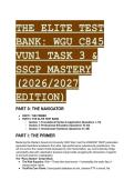 The Elite Cybersecurity Test Bank&colon; WGU C845 VUN1 Task 3 & SSCP Mastery &lpar;2026&sol;2027 Edition&rpar;  