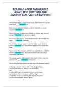 DCF CHILD ABUSE AND NEGLECT &lpar;CAAN&rpar; TEST QUESTIONS AND ANSWERS 2025 &lpar;VERIFIED ANSWERS&rpar;