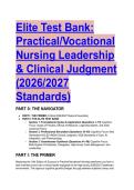 TEST BANK&colon; Success in Practical&sol;Vocational Nursing&colon; From Student to Leader&comma; 10th Edition &vert; 2026&sol;2027 NGN & NCLEX-PN Prep &lbrack;100&percnt; Correct&rsqb;