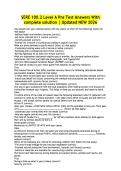 SERE 100&period;2 Level A Pre Test Answers With complete solution &vert; Updated NEW 2026