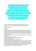 PMH-C EXAM 2025-2026 &vert; Perinatal Mental Health Certification &vert; Questions with Complete Solutions &vert; Postpartum Support International &vert; Pass Guaranteed - A&plus; Graded