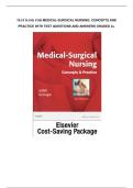 Test bank for Medical-Surgical Nursing&colon; Concepts and Practice with test questions and answers graded A&plus;
