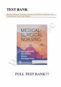 Test bank for Medical-Surgical Nursing Concepts for Interprofessional Collaborative Care 10th Edition with test questions and answers graded A&plus;