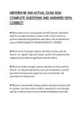 MIDTERM NR 568 ACTUAL EXAM 2026 COMPLETE QUESTIONS AND ANSWERS 100&percnt; CORRECT
