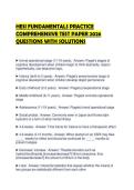 HESI FUNDAMENTALS PRACTICE COMPREHENSIVE TEST PAPER 2026 QUESTIONS WITH SOLUTIONS