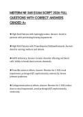 MIDTERM NR 568 EXAM SCRIPT 2026 FULL QUESTIONS WITH CORRECT ANSWERS GRADED A&plus;