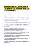 HESI FUNDAMENTALS PRACTICE EXAM STUDY GUIDE 2026 FULL QUESTIONS AND CORRECT ANSWERS