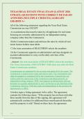 TEXAS REAL ESTATE FINAL EXAM &lpar;LATEST 2026  UPDATE&rpar; &vert;QUESTIONS WITH CORRECT DETAILED  ANSWERS &lpar;MULTIPLE CHOICES&rpar; &vert;ALREADY  GRADED A&plus; 