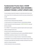 Fundamentals Practice Quiz 2 EXAM  COMPLETE QUESTIONS AND ANSWERS &vert;  ALREADY PASSED &vert; LATEST UPDATE 2026