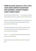 GFEBS Essentials-Subsumes L101E&comma; L201E&comma;  L303E EXAM COMPLETE QUESTIONS  AND ANSWERS &vert; ALREADY PASSED &vert;  LATEST UPDATE 2026&excl;&excl;&excl; 
