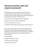 HESI PSYCH EXAM FINAL SCRIPT 2026 COMPLETE SOLUTION SET