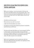 HESI PSYCH EXAM PRACTICE REVIEW 2026 TESTED QUESTIONS