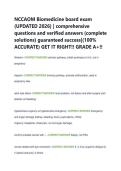 NCCAOM Biomedicine board exam  &lpar;UPDATED 2026&rpar; &vert; comprehensive  questions and verified answers &lpar;complete  solutions&rpar; guaranteed success&vert;&lpar;100&percnt;  ACCURATE&rpar; GET IT RIGHT&excl;&excl; GRADE A&plus;&excl;&excl; 