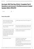 Nra basic RSO Test Key EXAM&comma; Complete Test &vert;&vert; Questions and Answers &lpar;Verified Answers&rpar; &lpar;Latest Update 2026&rpar; UPDATE&excl;&excl;