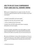 HESI 799 RN EXIT EXAM COMPREHENSIVE STUDY GUIDE 2026 FULL ANSWERS VERIFIED