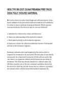 HESI 799 RN EXIT EXAM PREMIUM PREP PACK 2026 FULLY SOLVED MATERIAL