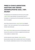 PMKEE E4 EXAM ELABORATIONS  QUESTIONS AND VERIFIED  ANSWERS&lpar;UPDATED 2026&rpar; &vert; 100&percnt;  SOLVED&excl;&excl; 