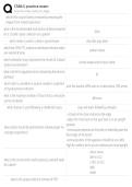 CSMLS PRACTICE EXAM QUESTIONS AND ANSWERS