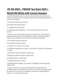 ATI RN PMHNP ANCC Test Bank 2026 &vert; NCLEX-RN MCQs with Answers