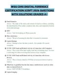 WGU C840 DIGITAL FORENSICS COMPREHENSIVE STUDY GUIDE 2026 FULL QUESTIONS AND SOLUTIONS GRADED A&plus;