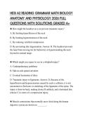 HESI A2 READING GRAMMAR MATH BIOLOGY ANATOMY AND PHYSIOLOGY 2026 FULL QUESTIONS WITH SOLUTIONS GRADED A&plus;