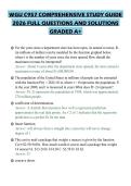 WGU C957 COMPREHENSIVE STUDY GUIDE 2026 FULL QUESTIONS AND SOLUTIONS GRADED A&plus;