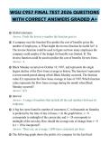 WGU C957 FINAL TEST 2026 QUESTIONS WITH CORRECT ANSWERS GRADED A&plus;