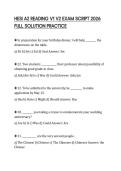 HESI A2 READING V1 V2 EXAM SCRIPT 2026 FULL SOLUTION PRACTICE