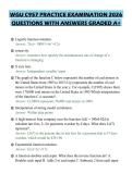 WGU C957 PRACTICE EXAMINATION 2026 QUESTIONS WITH ANSWERS GRADED A&plus;